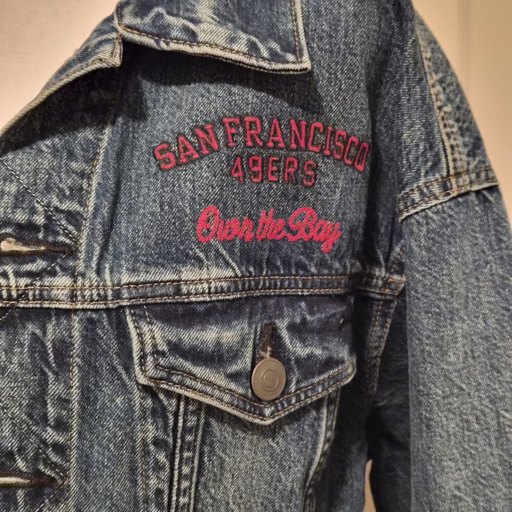 American Eagle Outfitters Denim NFL San Fransico 49er's Jacket - Picture 3 of 13